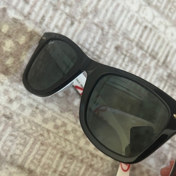 RayBan WAYFARER Special Series 2 Tone/Black / White Multi Color Sunglasses 50-22 - Picture 3 of 8